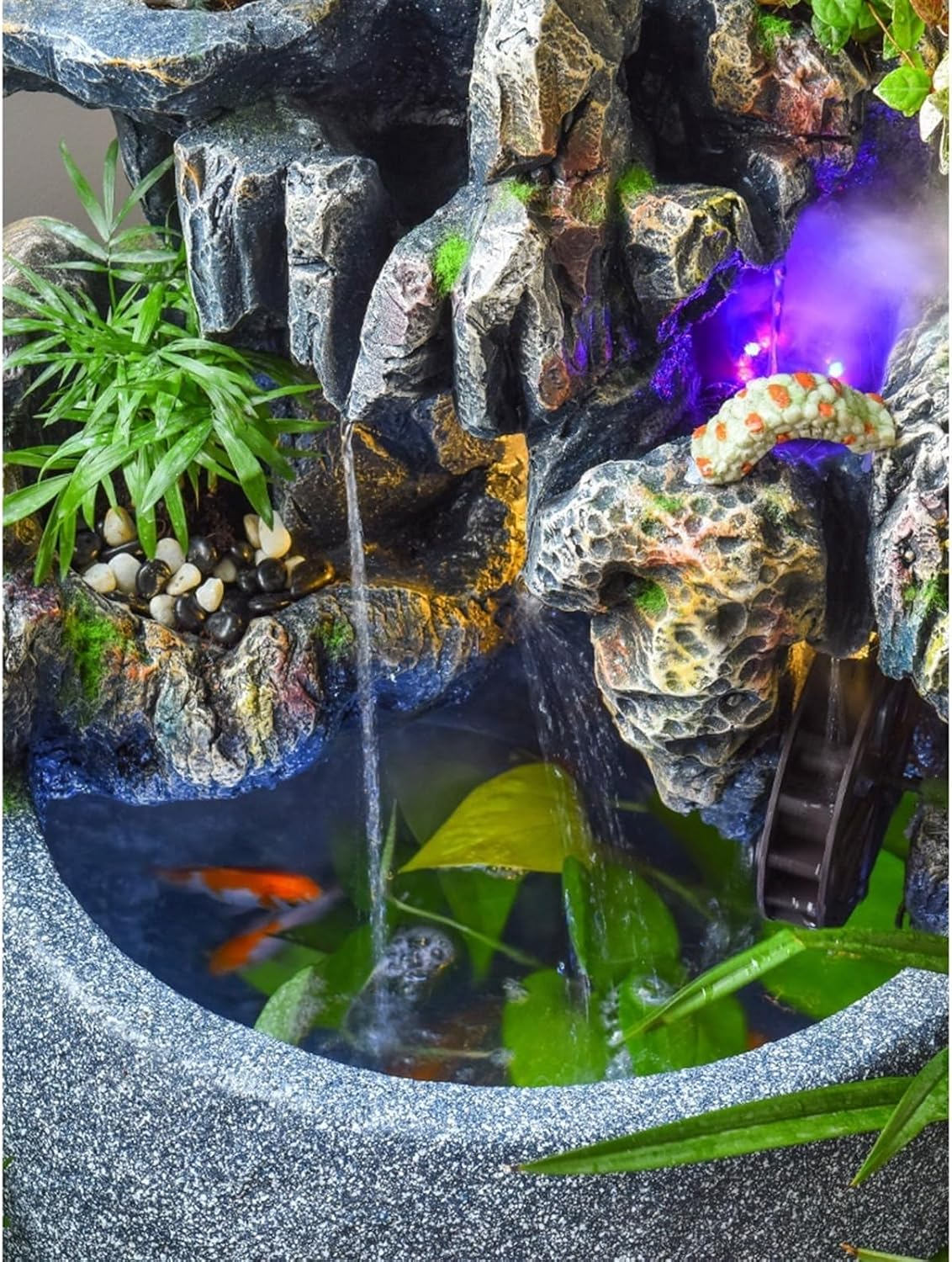 Outdoor Fountain Rockery Water Fountain Decoration, Courtyard Circulating Landscape, Balcony Ecological Fish Tank image number 1