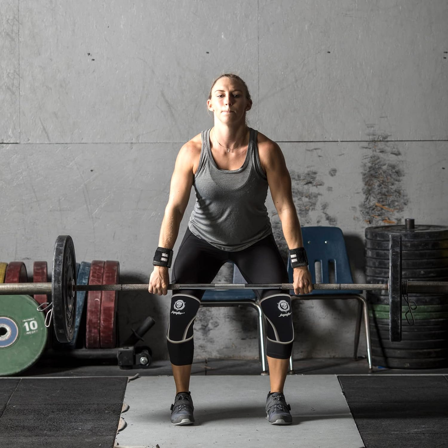 Knee Sleeves (1 Pair), 7Mm Compression Knee Braces for Squats,Weightlifting,Powerlifting,Cross Training for Men & Women（Medium） image number 7