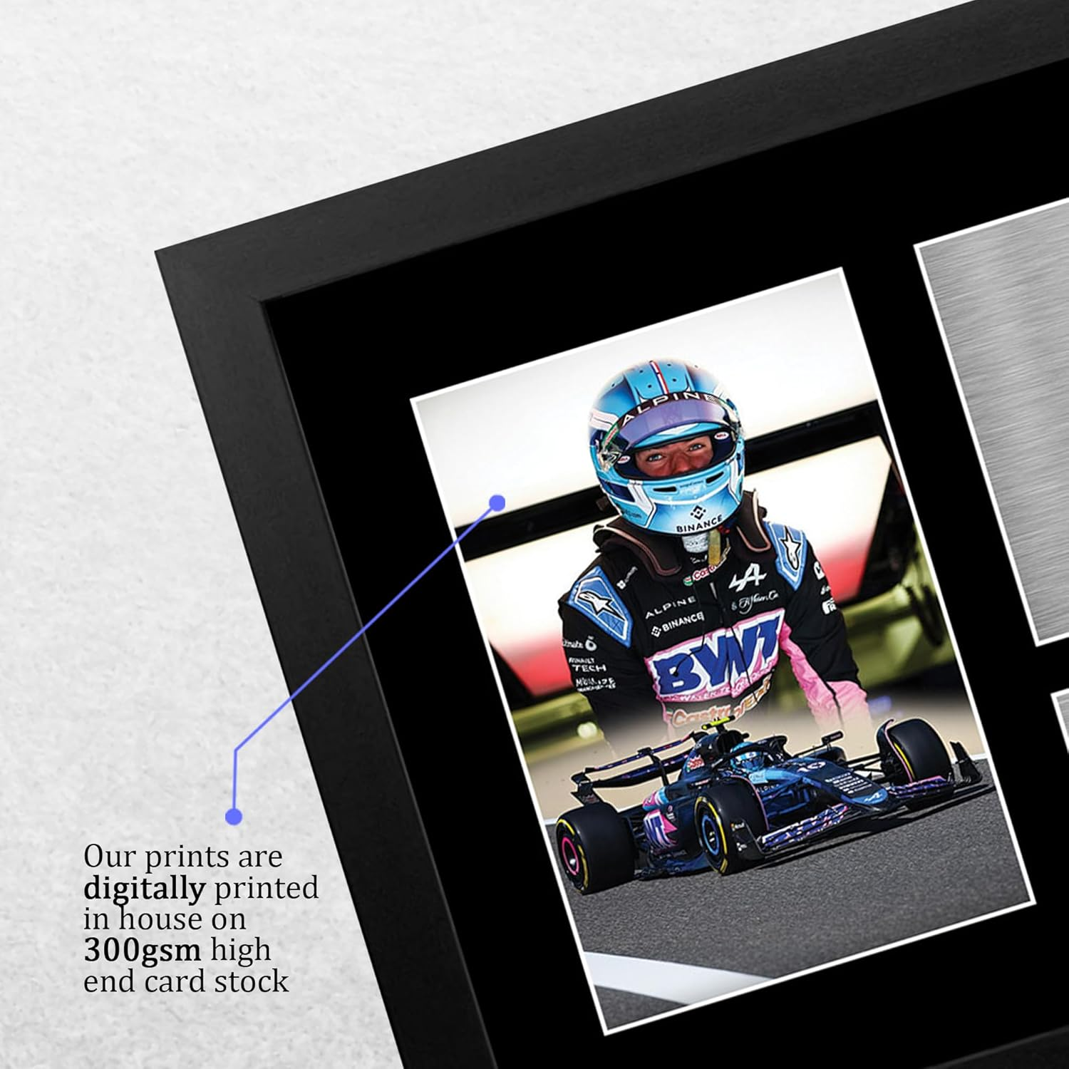 HWC Trading FR A4 Pierre Gasly Alpine Gifts Printed Signed Autograph Picture for F1 Formula 1 Racing Fans - A4 Framed image number 2