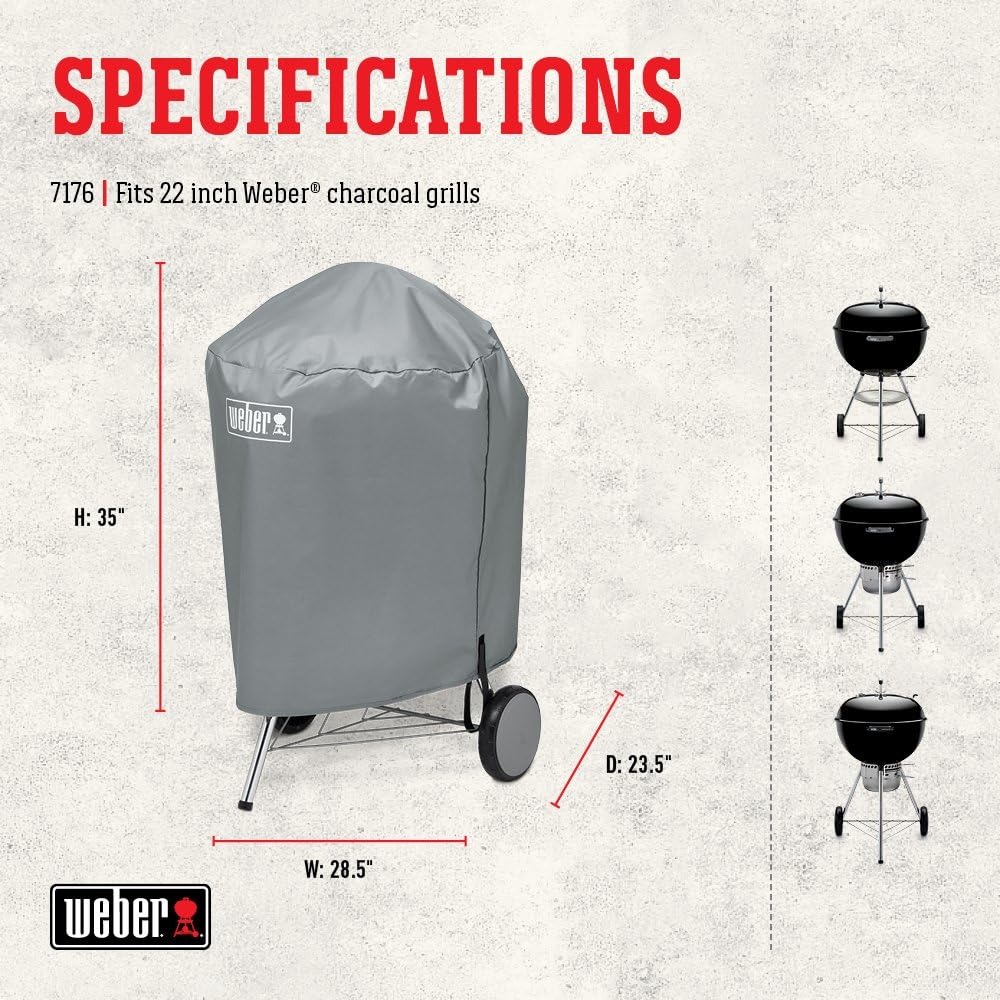 Weber BBQ Barbecue Cover Kettle 57Cm