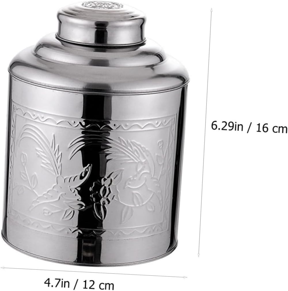 OKUMEYR Metal Tea Storage Container Sealed Tea Practical Food Containers Home Office image number 1