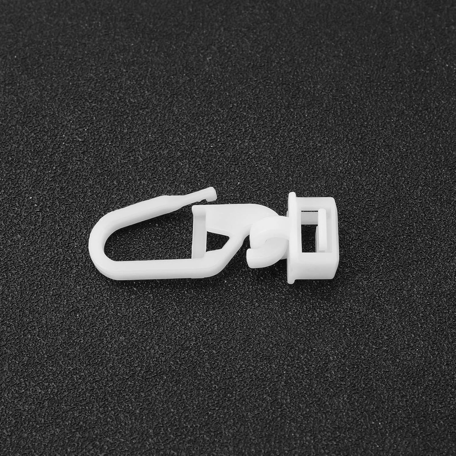 LT Easiyl 40Pcs White Plastic Curtain Hooks 34Mm Compatible with Swift Motorhome Caravan Camper Van Curtain Track Glider Hooks image number 6