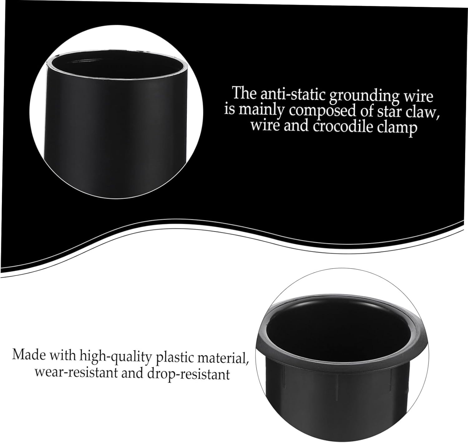 SWOOMEY 5Pcs Plastic Speaker Port Tube Subwoofer Bass Reflex Tube Replacement for Audio Systems Compatible Desktop and Multimedia Speakers Size 60X110Mm image number 2