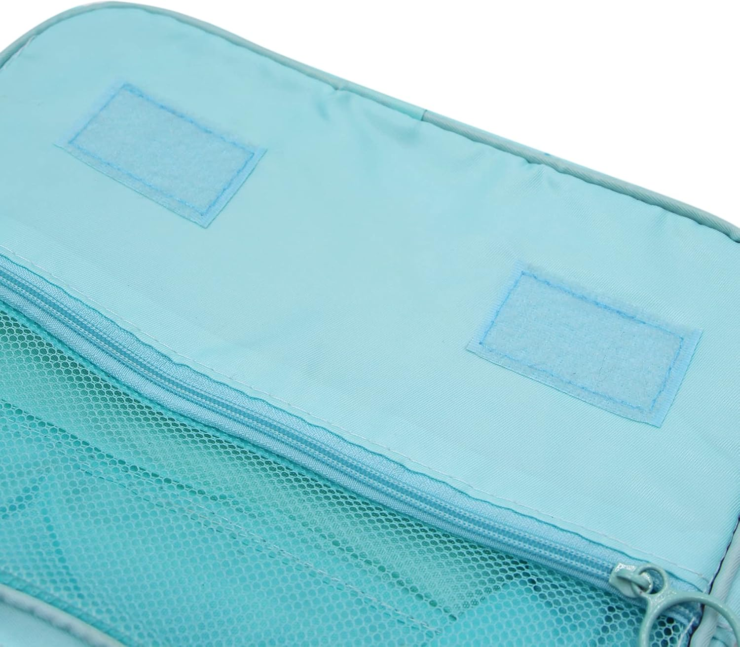 DDPOND Toiletry Bag, Large Cosmetic Makeup Travel Organizer Cosmetic Bag, Waterproof Shower Bag with Hanging Hook, Lake Blue image number 3