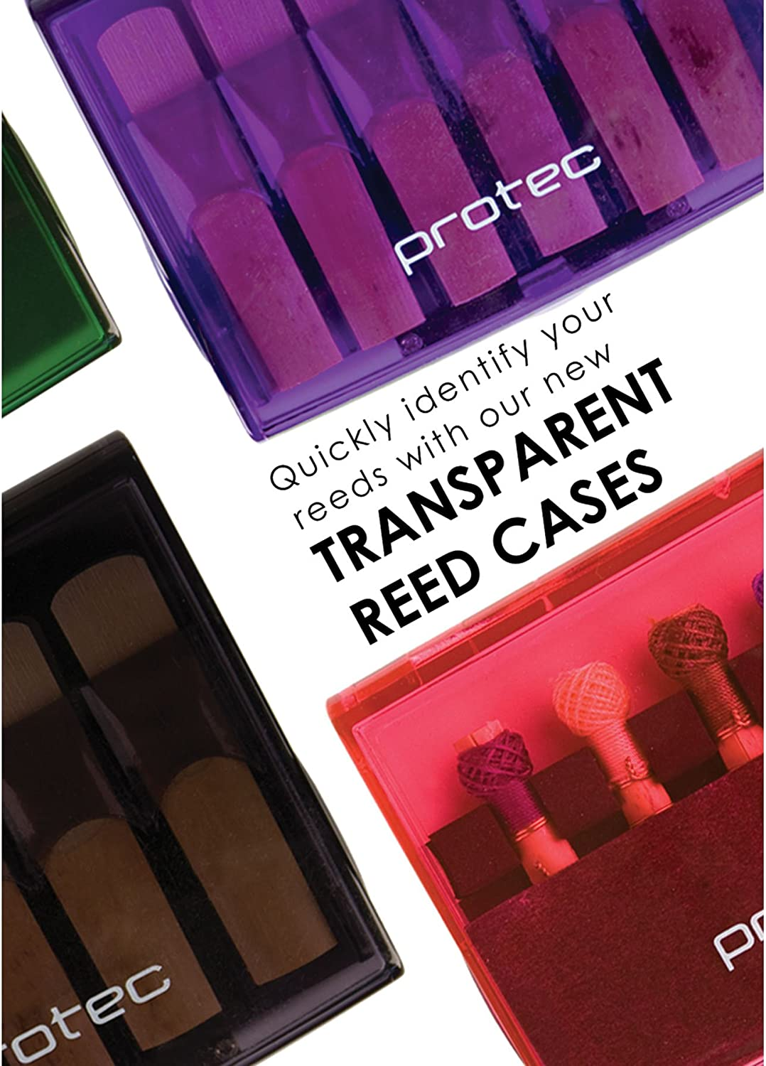 Protec Bassoon Reed Case, 5 Reeds, Opaque Black