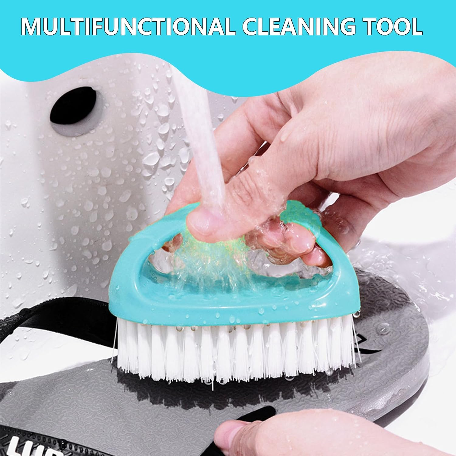 4 Pcs Hand Nail Brushes, Plastic Nailbrush Daily Use Nail Cleaning Brushes Set, Handle Nail Cleaning Brush Nylon Scrubber Nail Scrubbing Brush Heavy Duty Clean Tool for Cleaning Nails Toes 4 Colors image number 3