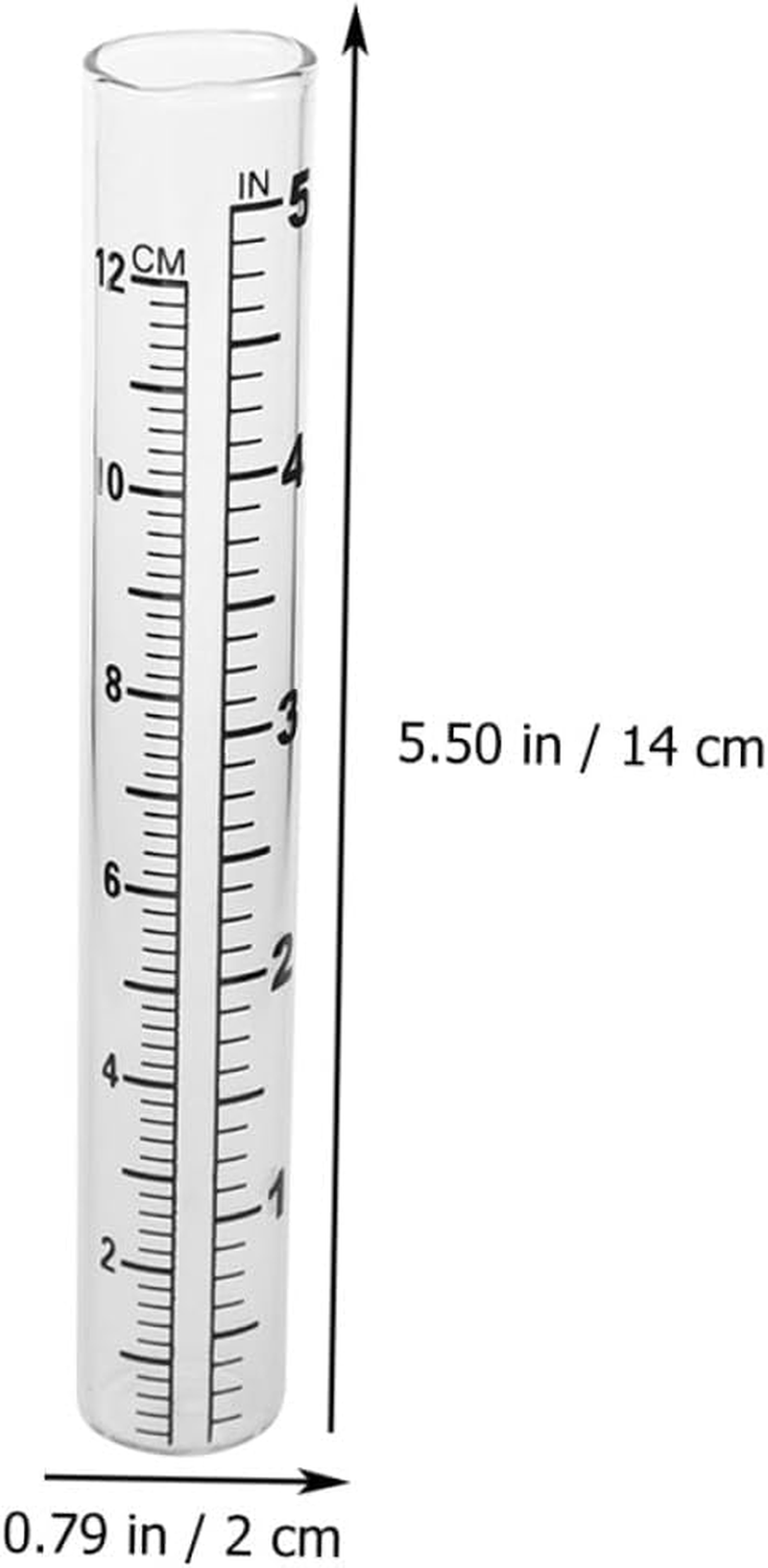 4Pcs Glass Rain Gauge Tubes Professional Outdoor Rain Measuring Cups Home Garden Tool Accurate and Measurement image number 2
