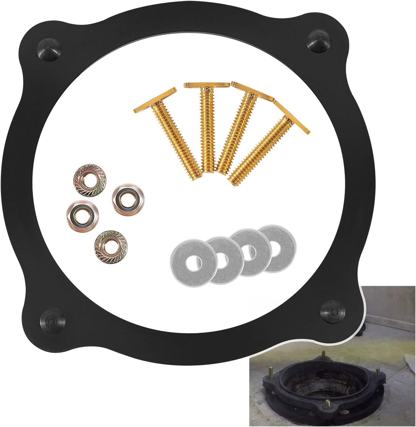 385310063 SE341549 Toilet Floor Flange Seal and Mounting Kit Replaces for Dometic Sealand Toilets 506+ / 510+ / 511H Models, RV Toilet Seal Kit for Motorhome and Trailer image number 3