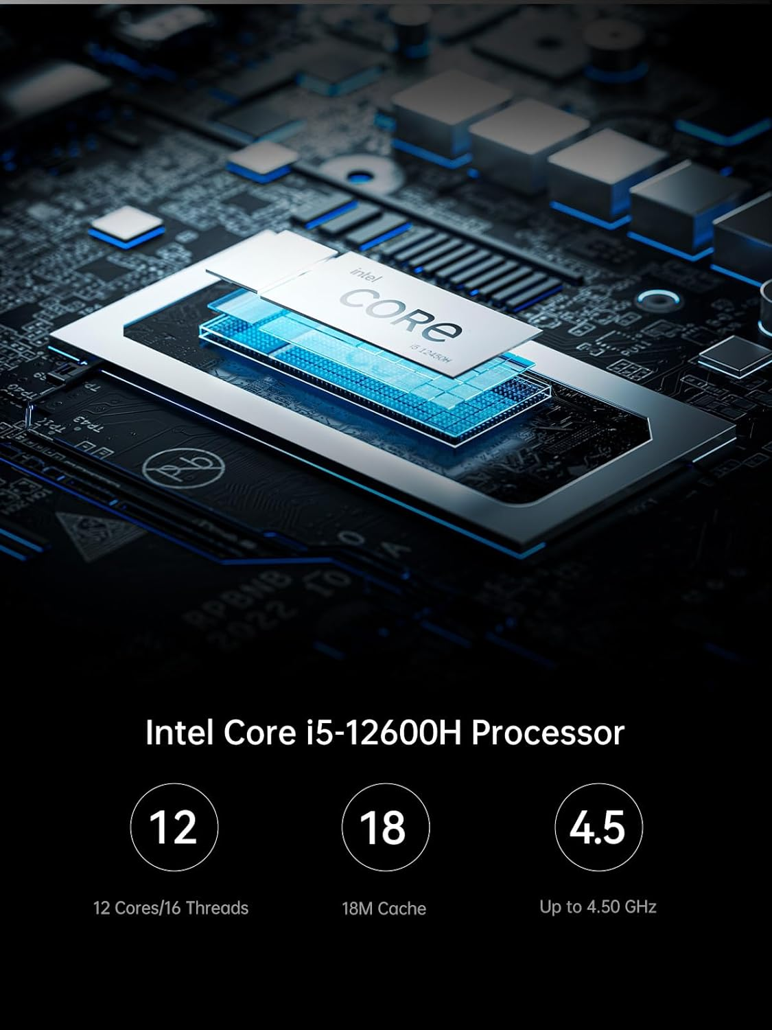 MINISFORUM Mini PC NAB6 Lite Intel Core I5-12600H,12 Cores 16 Threads,Up to 4.5Ghz 16GB RAM DDR4 1TB Pcie4.0 SSD Dual 2.5 G RJ45 LAN Mini Desktop Computer,2 X HDMI,7 X USB Port,Wifi 6,BT5.2 image number 6