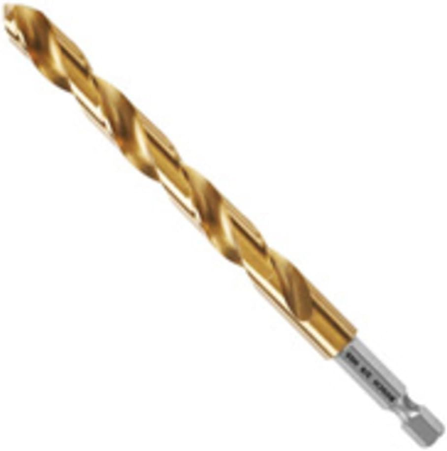 BOSCH TI2159IM 1-Piece 1/2 In. X 6 In. Titanium Nitride Coated Metal Drill Bit Impact Tough with Impact-Rated Hex Shank for Applications in Heavy-Gauge Carbon Steels, Light Gauge Metal, Hardwood image number 2