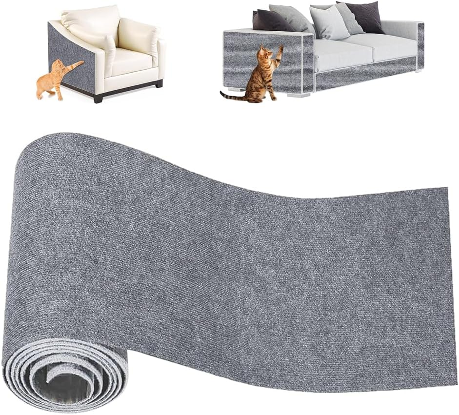 NYGHMY Cat Scratch Couch Protector (78.7"X15.75"), Wall Corner Scratcher Pad, DIY Cat Scratching Carpet, Self-Adhesive & Replaceable - Cat Furniture Protection, Cat Supplies, Protect Your Couch & Wall image number 2