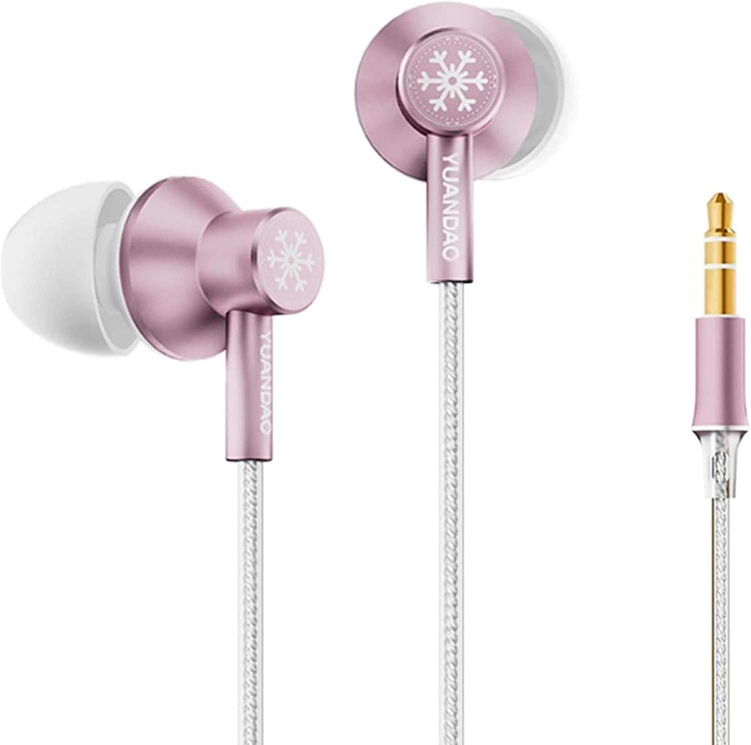 NICEHCK Stringsnow Wired Earbuds, 10Mm Dynamic Driver PEEK PU LCP Diaphragm Hifi In-Ear Headphones for Ipad, Laptop, MP3, Android Fits All 3.5Mm Jack Device (Pink 3.5Mm No Mic) image number 6