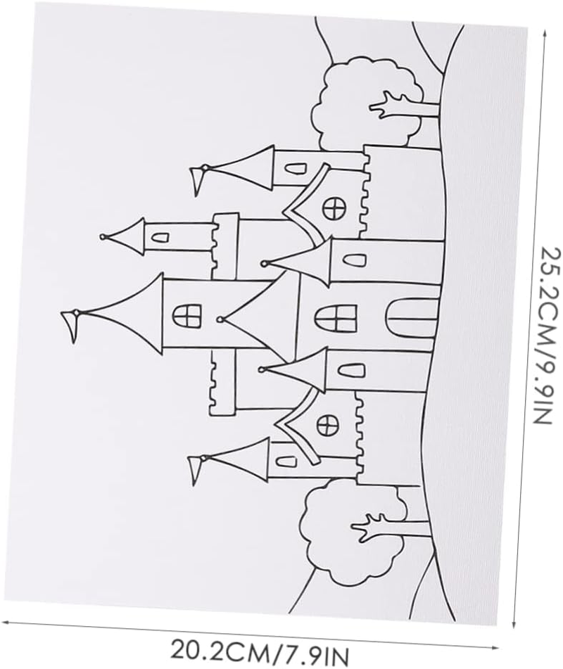 SHINEOFI 3Pcs Acrylic Painting Canvas Pre-Drawn Boys and Girls Art Canvases for Painting Art Supplies image number 1