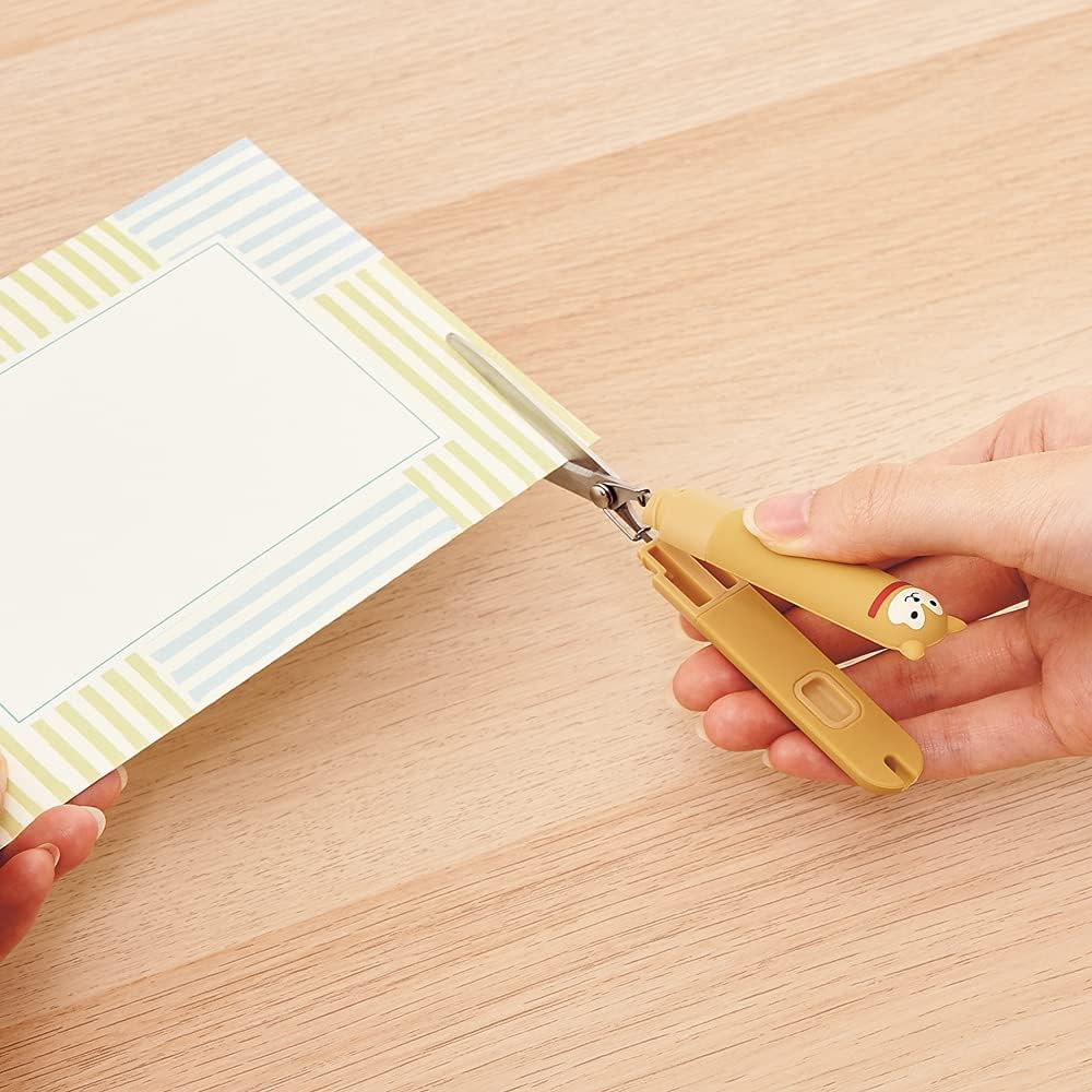 Lihit Lab SMARTFIT Punilabo Stick Scissors, Shibainu A7803-2 - Mikeneko image number 4