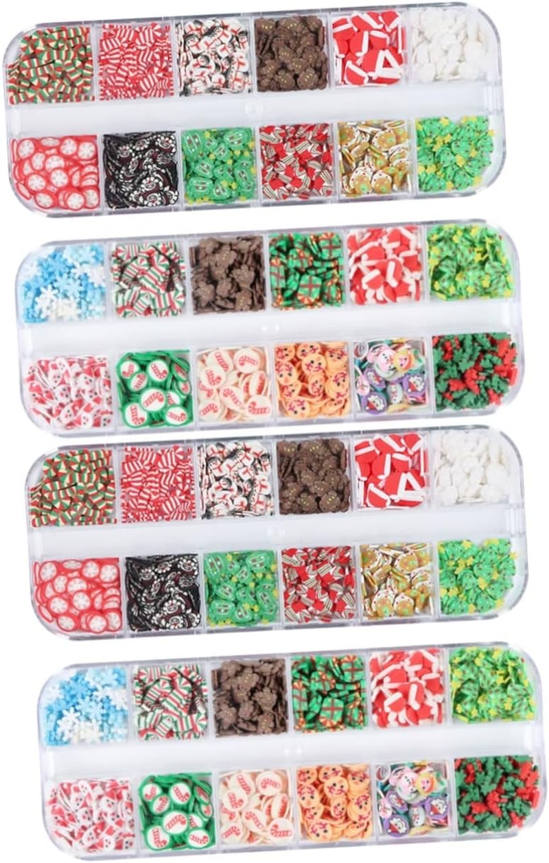 FRCOLOR Chic Christmas Style Nail Decors for Xmas Xmas Themed Manicure for Party Women
