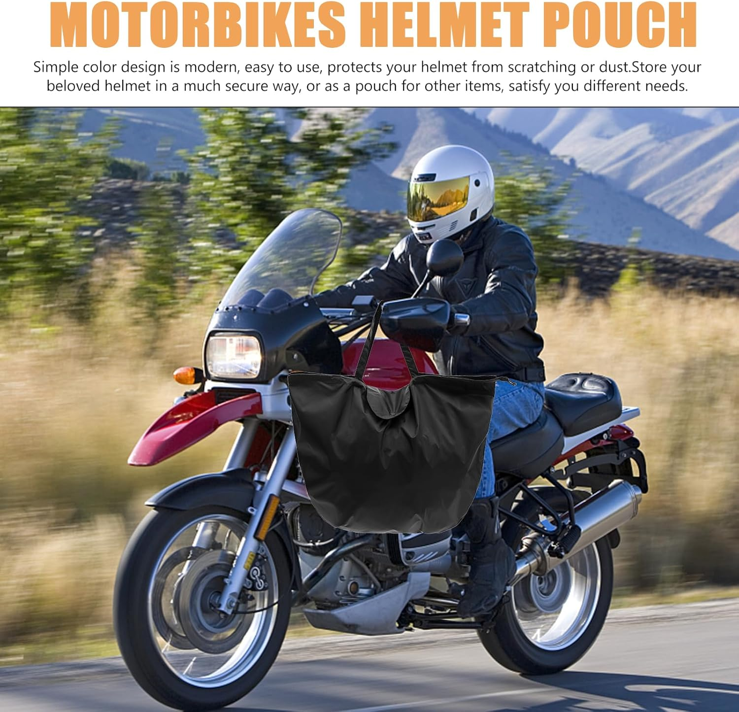 BESTYASH Helmet Pouch - Mens Backpack Helmet Organizer - Waterproof Travel Pouch image number 3