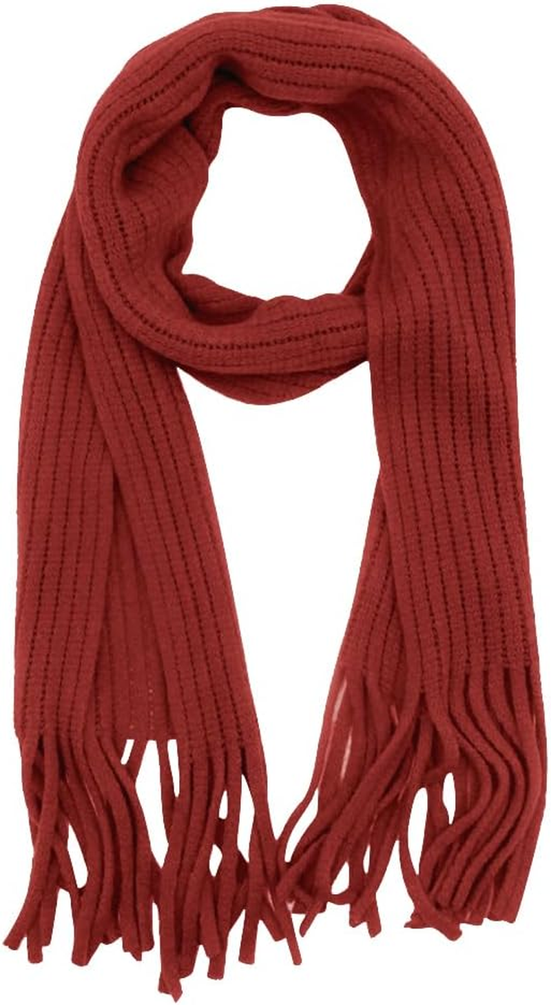 RARITYUS Kids Knitted Scarf Fashion Solid Color Toddler Soft Warm Scarves Neck Warmer Winter for Girls Womens - A Green image number 7