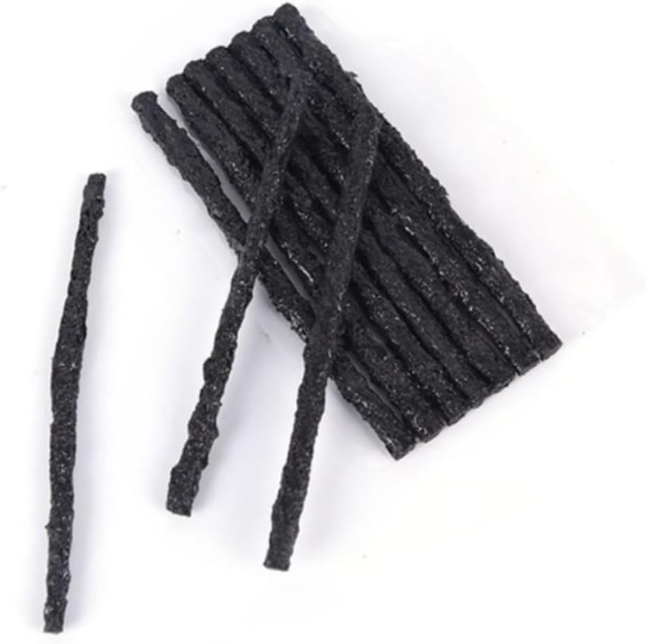 TOGEVAL 30Pcs Car Tubeless Seal Strip Tire Repair Tool 100X3.5Mm Vacuum Seal Tape for Automotive Wheel Tyres Puncture Fixing image number 3