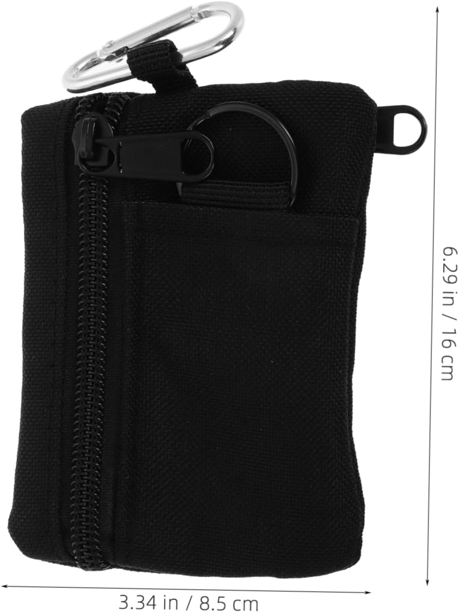Mini Keychain Pouch Purse Keychain Small Pouch for Keys Coin Case Outdoor Accessory Hiking Travel Officer Bag image number 5