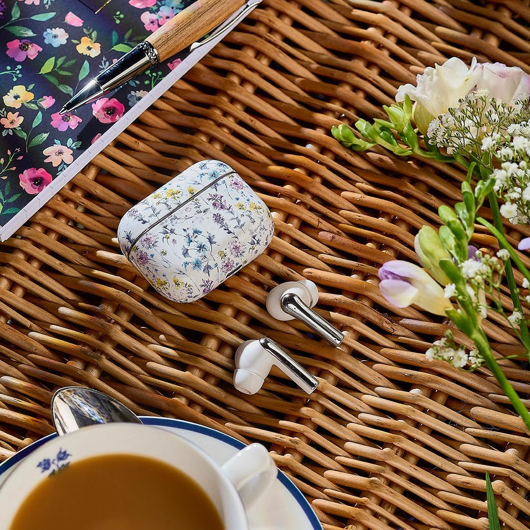 Laura Ashley TWS Wireless Earbuds by VQ - Skylark Wireless Earphones with Bluetooth 5.4, HD Mic & ENC Noise Cancelling - 40H Backup Rechargeable Ear Buds Compatible with Ios & Android - Wild Meadow - Pussy Willow White image number 7