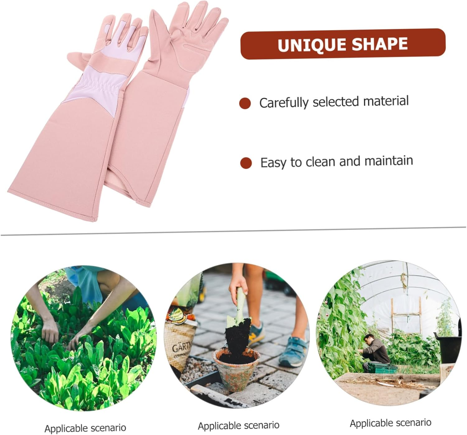 Parliky Gardening Gloves for Women Thorn Garden Glove Long Sleeve for Men Garden Supplies Hand Protector image number 3