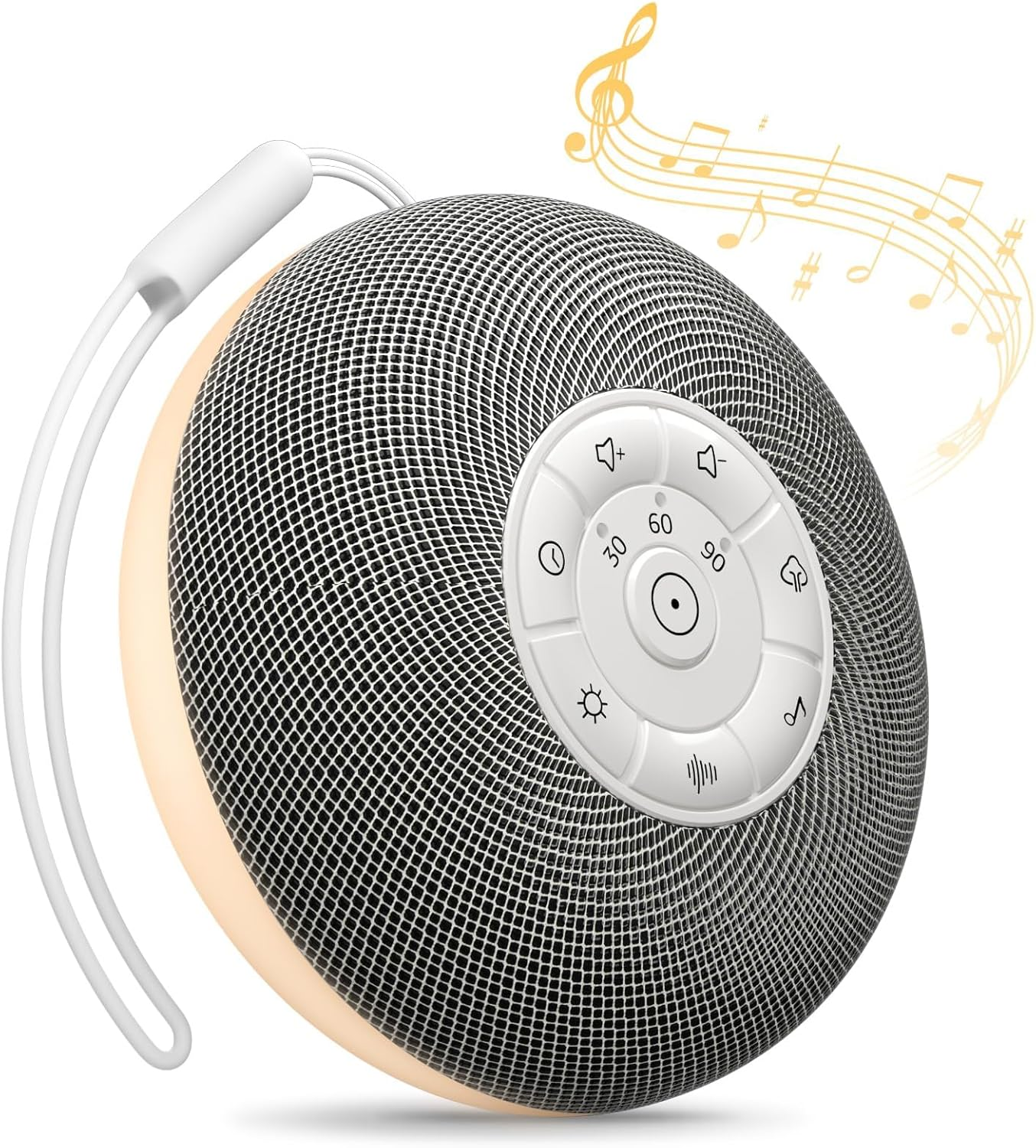 White Noise Machine, Portable Sound Machine for Baby Adult Sleeping, 39 Soothing Sounds White Noise Shush, Night Lights, 30-60-90Min Timer, Bluetooth Connection image number 5