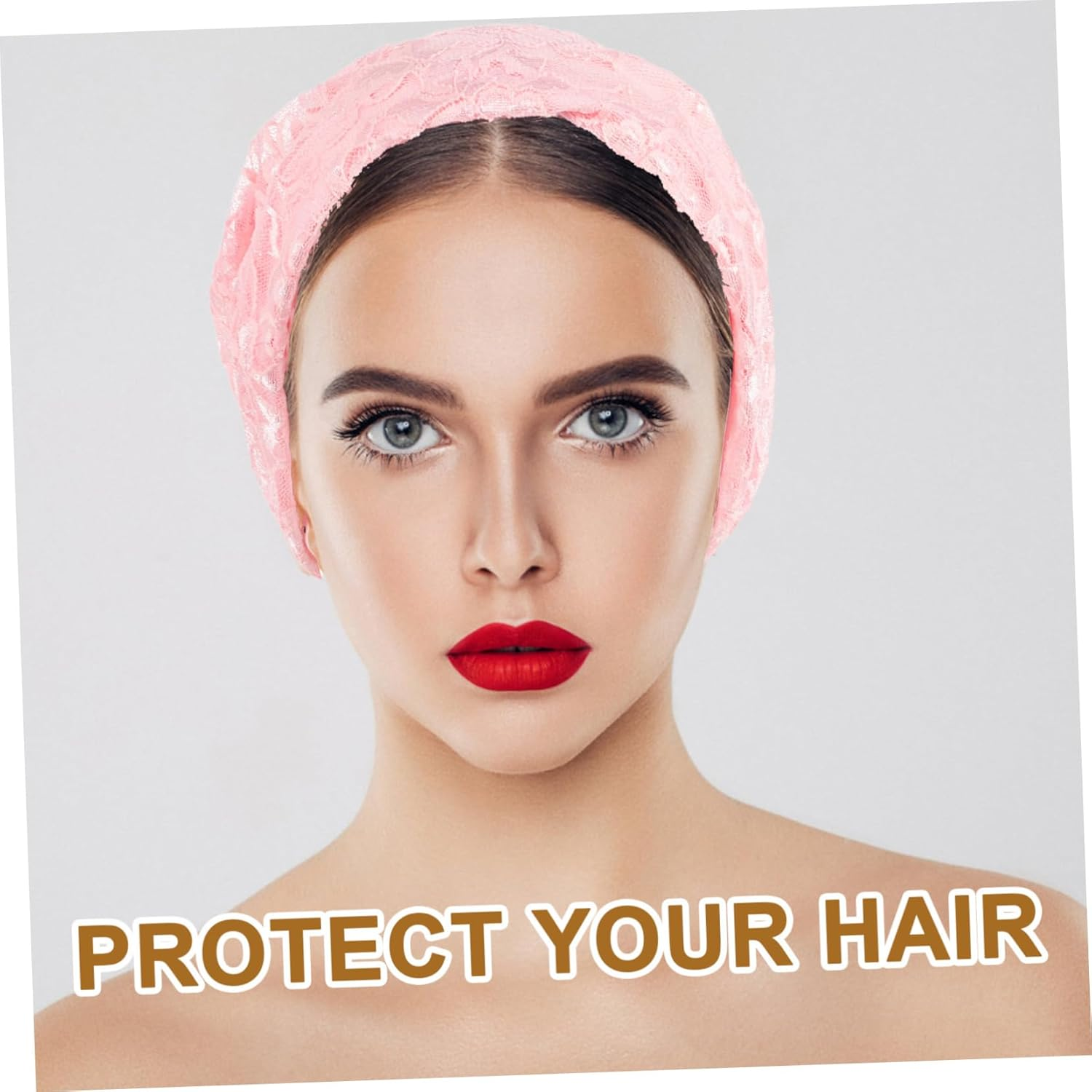 Breathable Lace Turban Beanie Hat for Women Lightweight Hair Cover Sleep Cap for Chemotherapy and Daily Use Flexible Non Tight Fit Scarf Headwear Beige - Multi image number 5