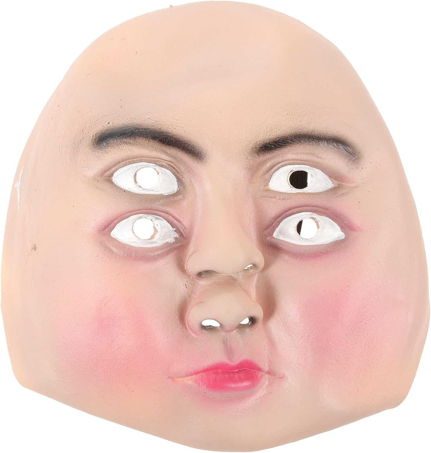 PRETYZOOM Halloween Latex Full Face Mask with 4 Eyes Design, Holiday Scary Mask Creepy Costume Accessory, Halloween Party Cosplay Supplies image number 3