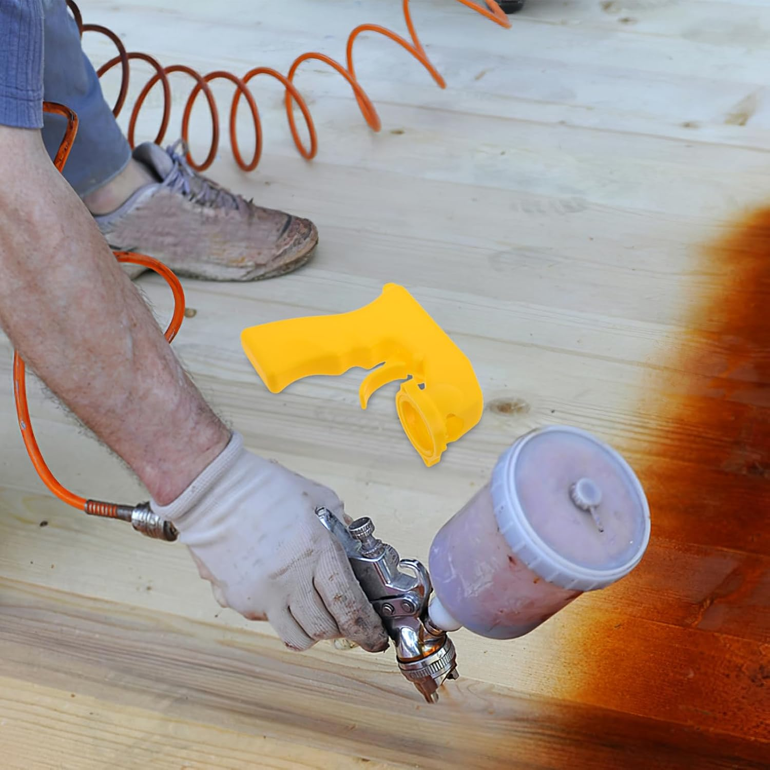 ERINGOGO Portable Spray Paint Handle Trigger Spray Can Attachment for Car Paint Sprayer Tool image number 4