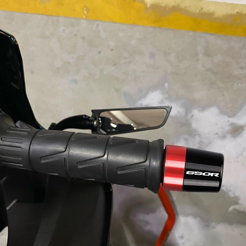 Modeer Handlebar Ends Compatible with CB650R CBR650R (2019-2025) Any Year E-CLUTCH Available Motorcycle Handlebar Grip End Plug Balance Pad Cb 650R Cbr 650R Accessories (Red) image number 5