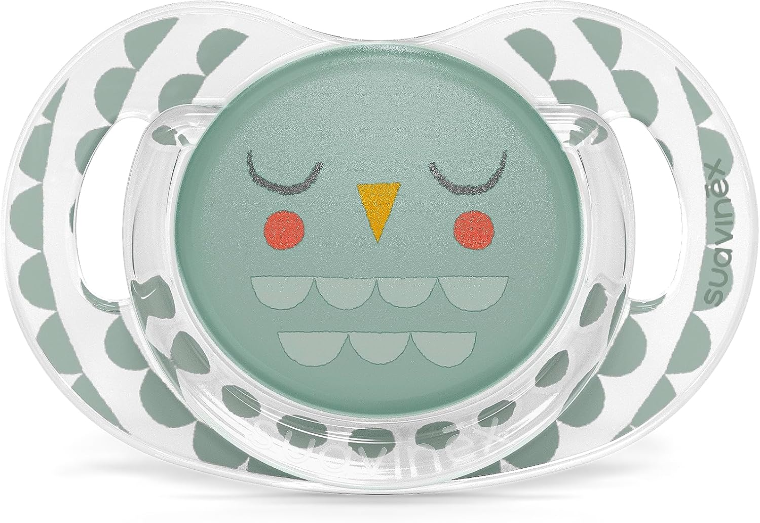 Suavinex Premium Soother with SX Pro Silicone Anatomical Teat for 18+ Months Babies, Bonhomia Feather Green image number 1