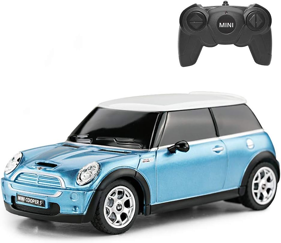 MINI Cooper RC CAR, RASTAR 1:24 BMW Mini Cooper S Remote Control Vehicle Toy Car for Kids, Yellow