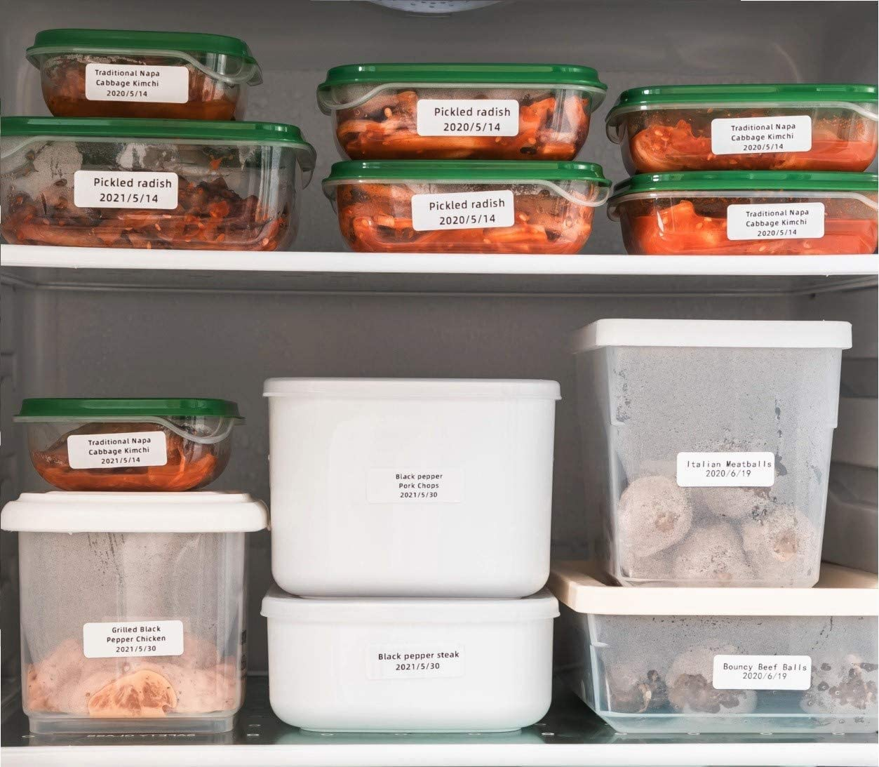 Phomemo D30 Label 12&times;40Mm-Adhesive Thermal Label for Phomemo D30 Label Maker, D30 Paper 160 Labels/Per Roll, 3Roll, White, Used for Kitchen Marking, Expiration Date, File Classification and so On image number 6