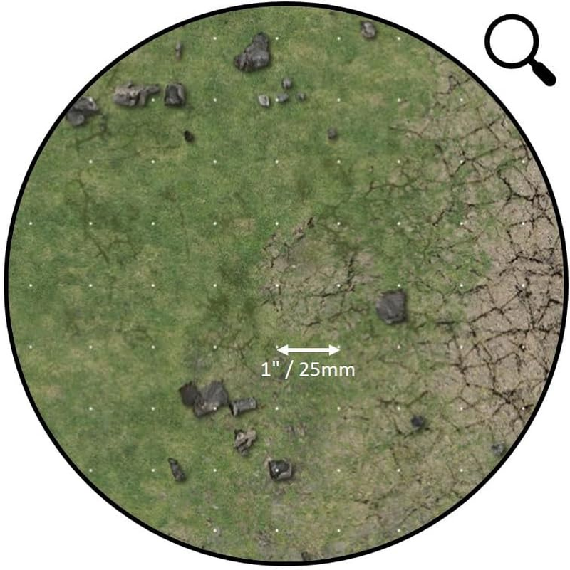 Battle Systems Fantasy Dungeon Extended Range Add-Ons Grassy Fields Grid Gaming Mat, 3 X 3 Inch Size image number 2