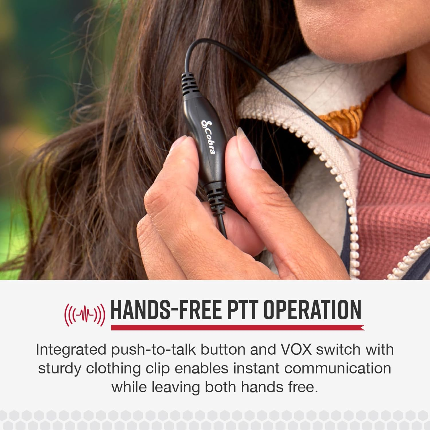 Cobra 2.5Mm C-Style In-Ear Headset with Foam Earpiece, Black