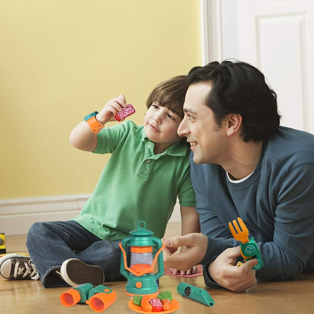 Kids Play Tent, Pop up Tent with Kids Camping Gear Set, Outdoor Toys Camping Tools Set for Kids image number 5