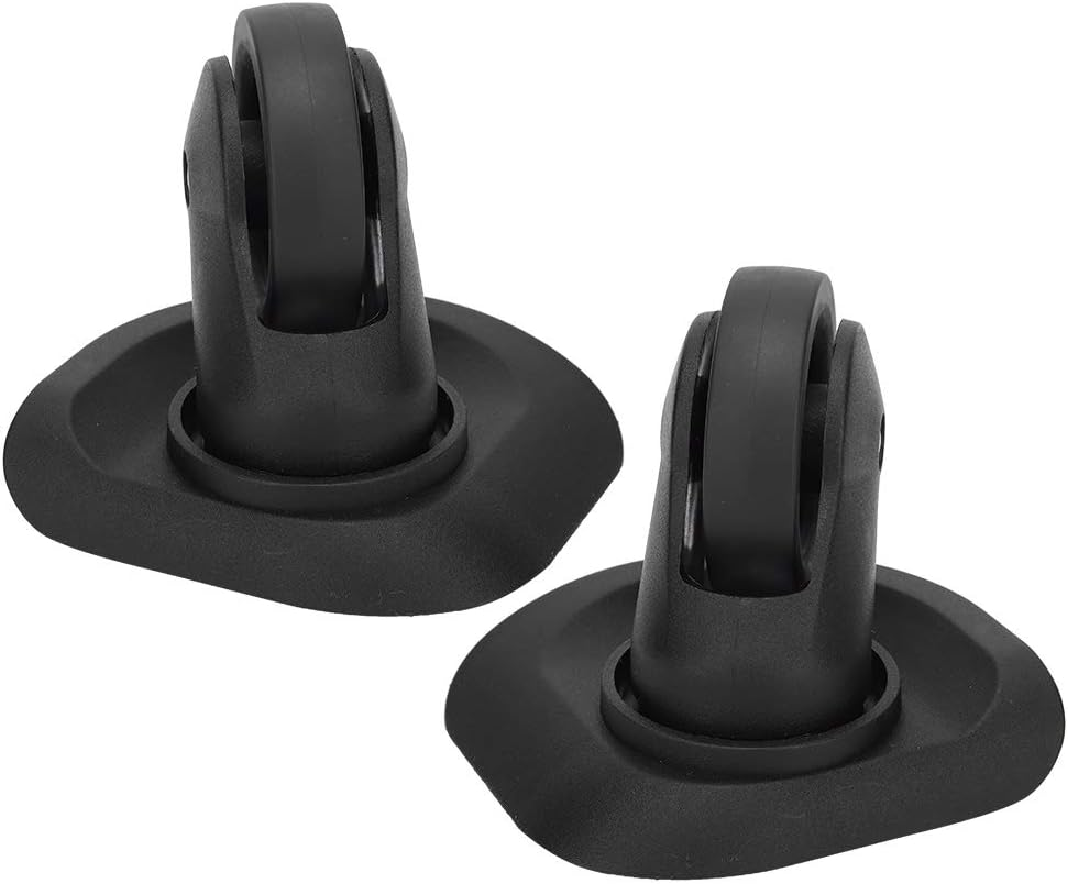 2 Pcs Universal Luggage Wheel Replacement Suitcase Caster Brake Mute Double Row Wheel with 9 Screw Swivel Wheels, Suitcase Bag Parts for Travel Box Trolley image number 1