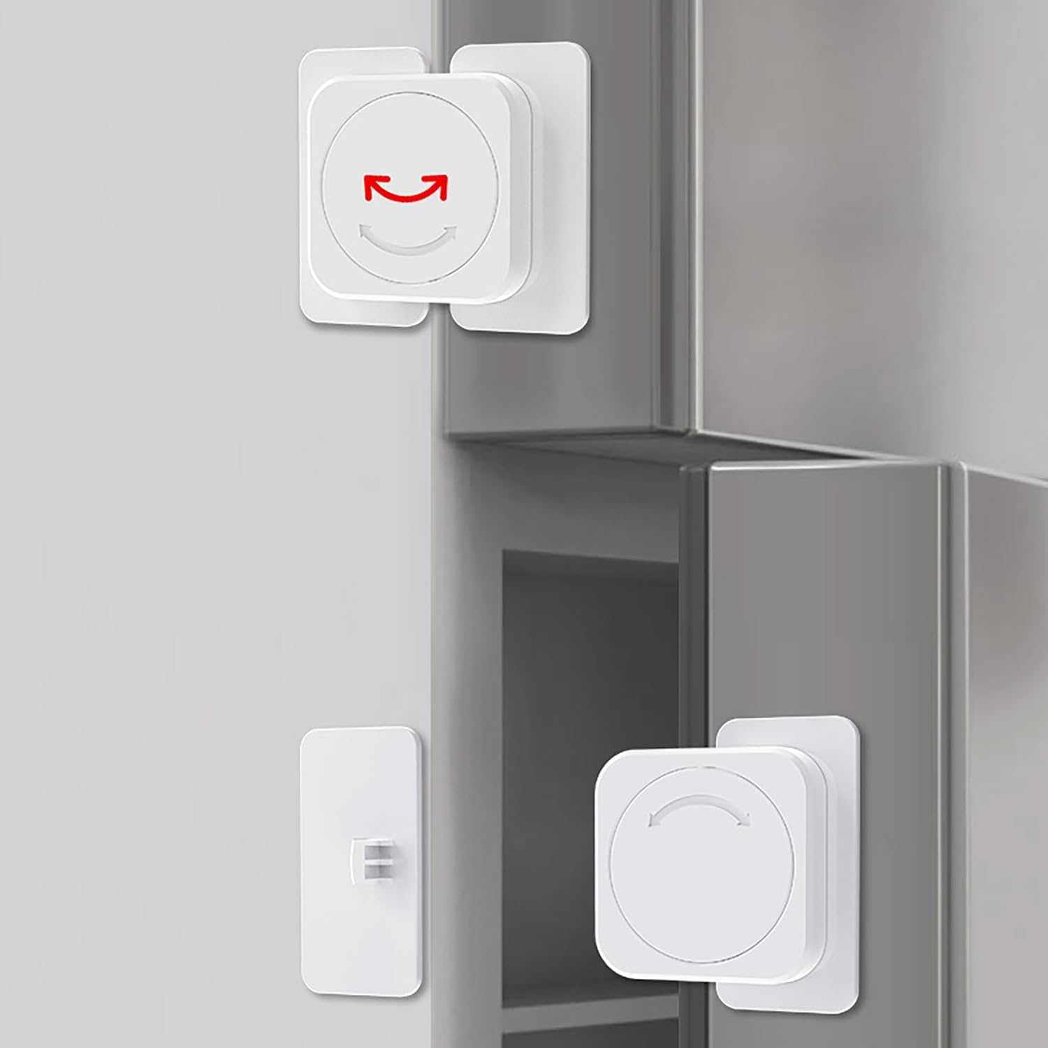 Baby Proof Cupboard Locks 8Pcs Child Safety Locks Child Lock Kitchen Cupboards Closet Drawers Refrigerator Door Safety Strap Locks with Strong and Removable Adhesive Easy Install image number 5