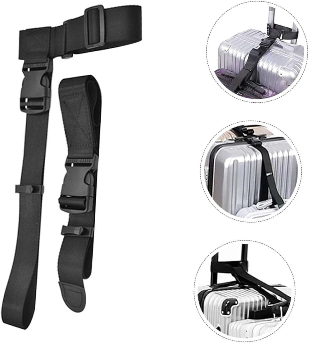 HEALEEP Adjustable Luggage Straps for Lightweight Suitcase Travel Accessories for Plane Carrying Bags image number 6