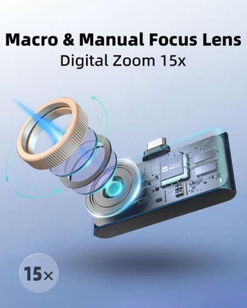 Thermal Camera for Android & Ios, P3 Thermal Imaging Camera with 512&times;384 IR Resolution, 26.3G Lightweight, 8Mm Macro Lens, -20℃~600℃, for Electrical, HVAC & Automotive Inspection image number 3