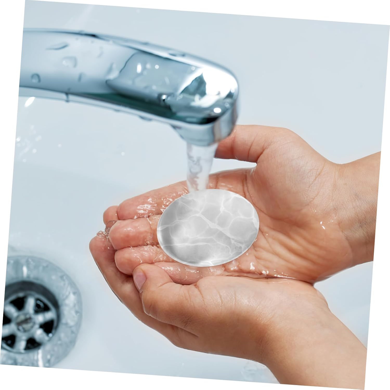 Minkissy 2Pcs Stainless Steel Soap Bar Odor Remover Kitchen Deodorizing Bar for Metallic Smells Camping Dishwashing Soap Pack