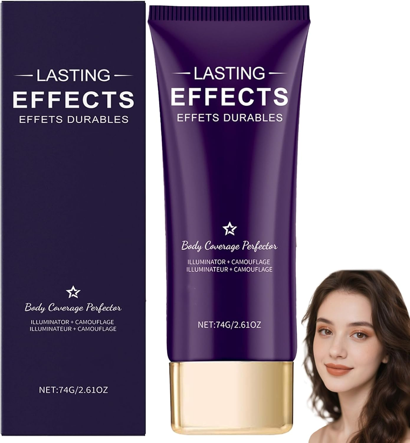 Body Coverage Perfector, Waterproof Sweatproof Body Concealer, Tattoo Cover up Makeup, Full Coverage Leg Makeup, Leg Product to Cover Veins, Long-Lasting Lightweight Body Foundation (2PCS)