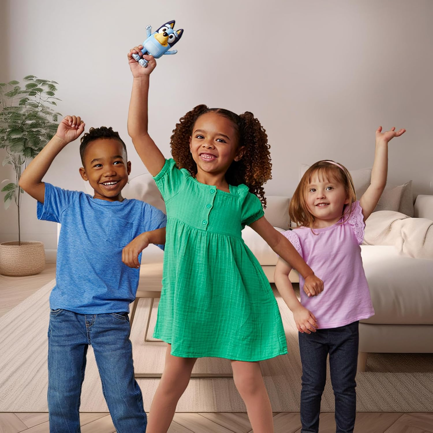 Bluey Hide & Seek Game, Hide the Bluey Figure and Press Her Nose to Start the Built-In Timer, Bluey Talks and Giggles to Help Kids Find Her, When Found, Kids Can Dance to Bluey'S Theme Song image number 3