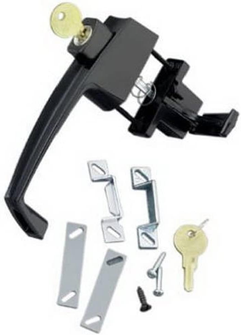 Wright Products VJ1020CALBL Black Pneumatic Black Screen Door Closer for Wood or Metal Out Swinging Out