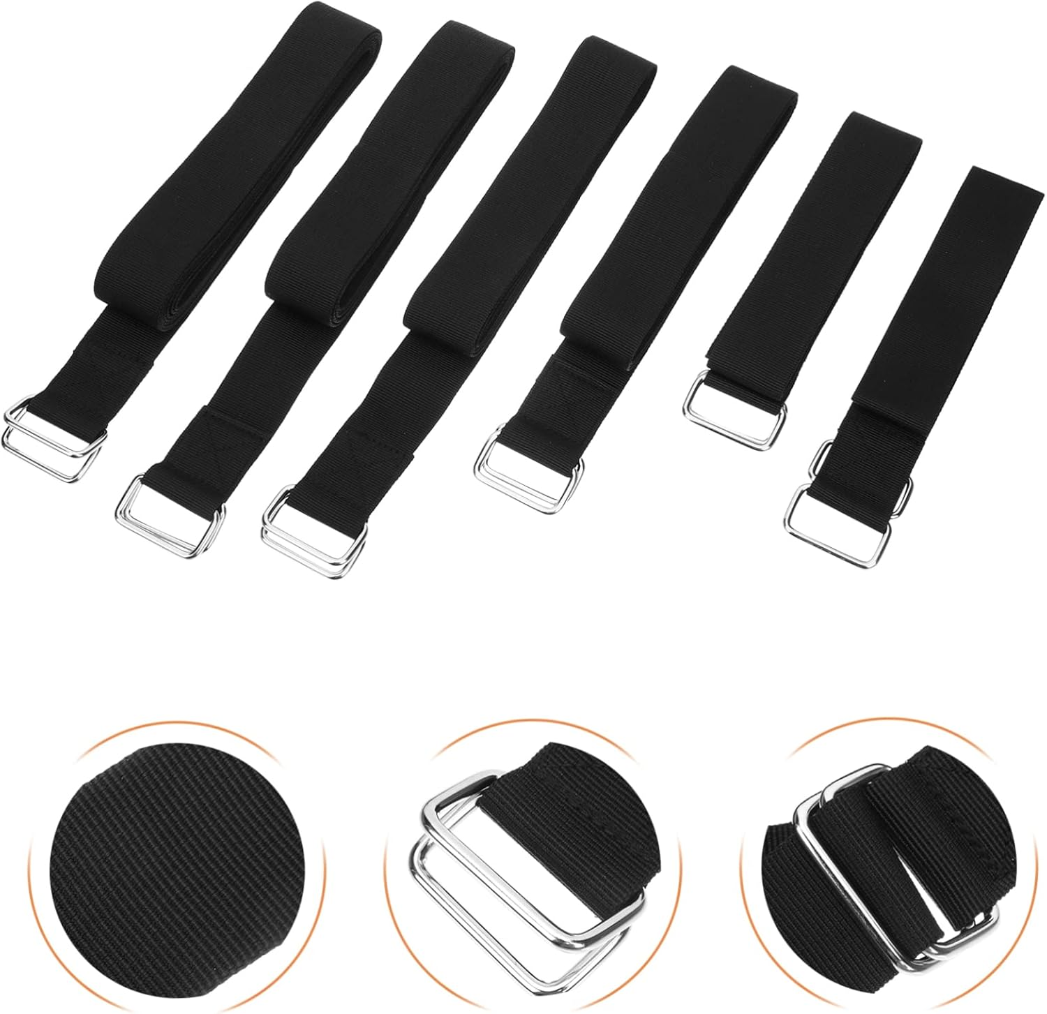 Gadpiparty 6Pcs Cargo Straps for Luggage Durable Outdoor Tie Straps for Camping Home Travel Sturdy Easy to Use Multi image number 3