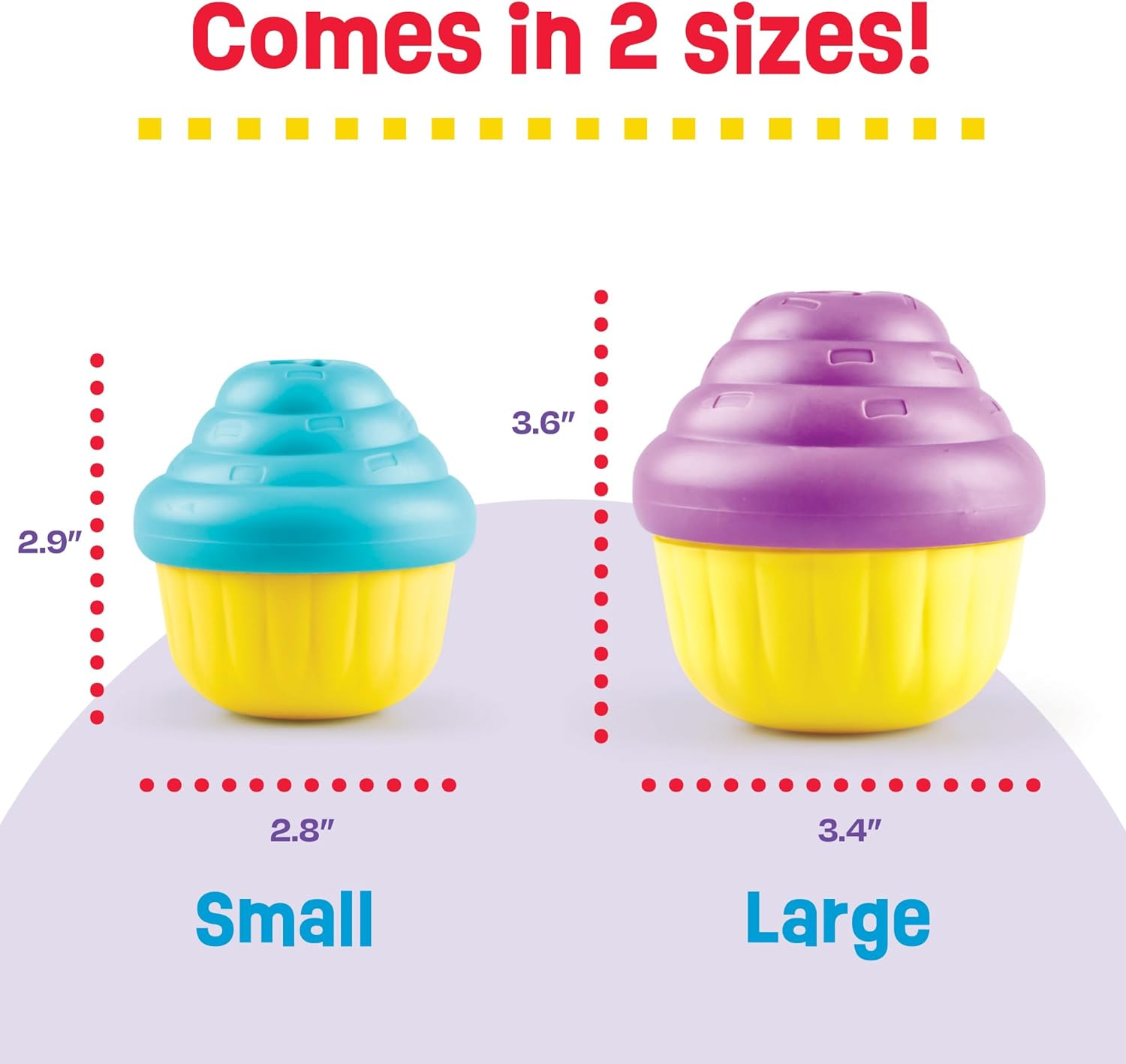 Brightkins Cupcake Treat Dispenser Dog Toy, Small image number 4