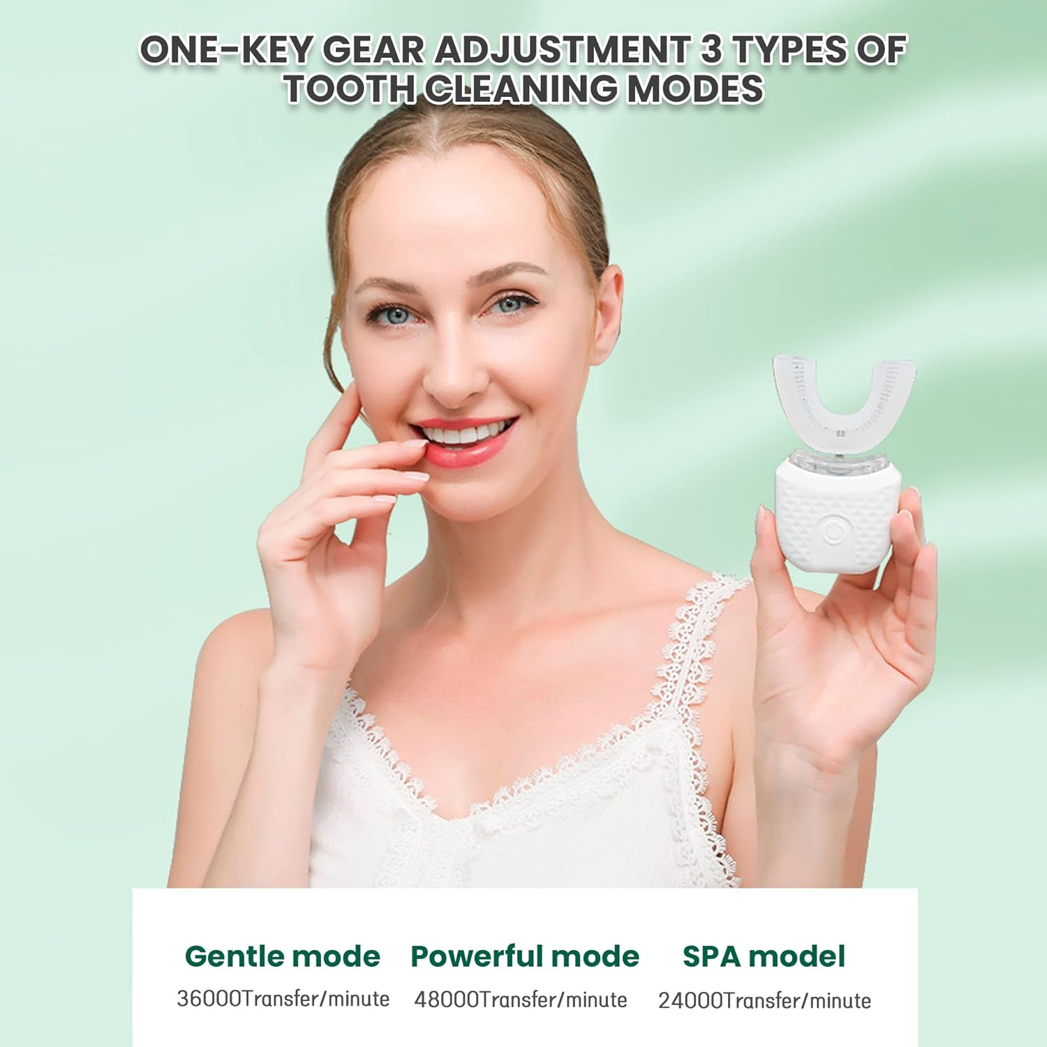 Scandinavian Smiles Toothbrush - 360&deg; Full Coverage Silicone Brush, Second Deep Cleaning, Gentle Gum Massage, Easy to Use (White) image number 1