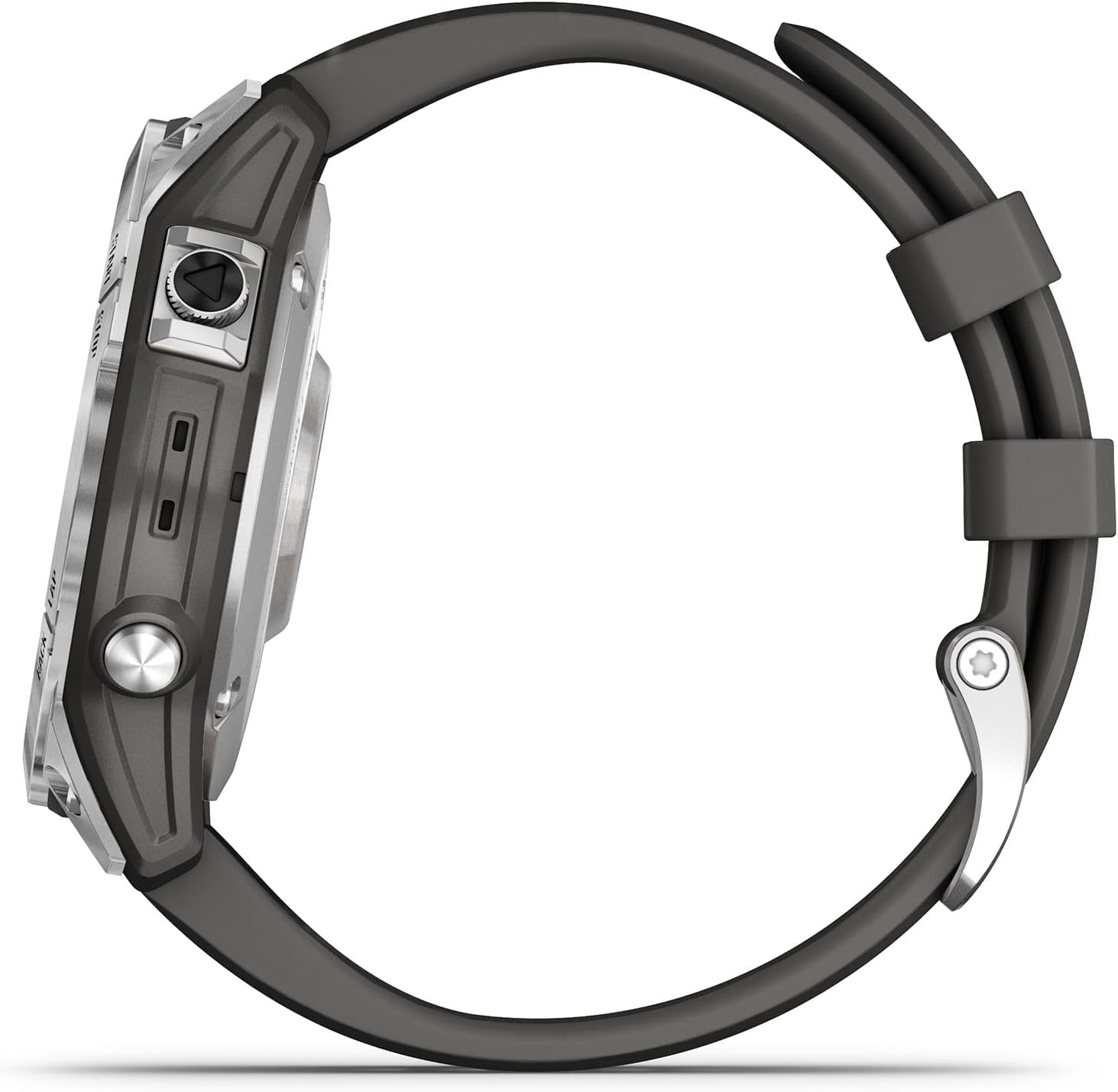 Garmin Fenix 7, Silver with Graphite Band, Multisport GPS Watch image number 6