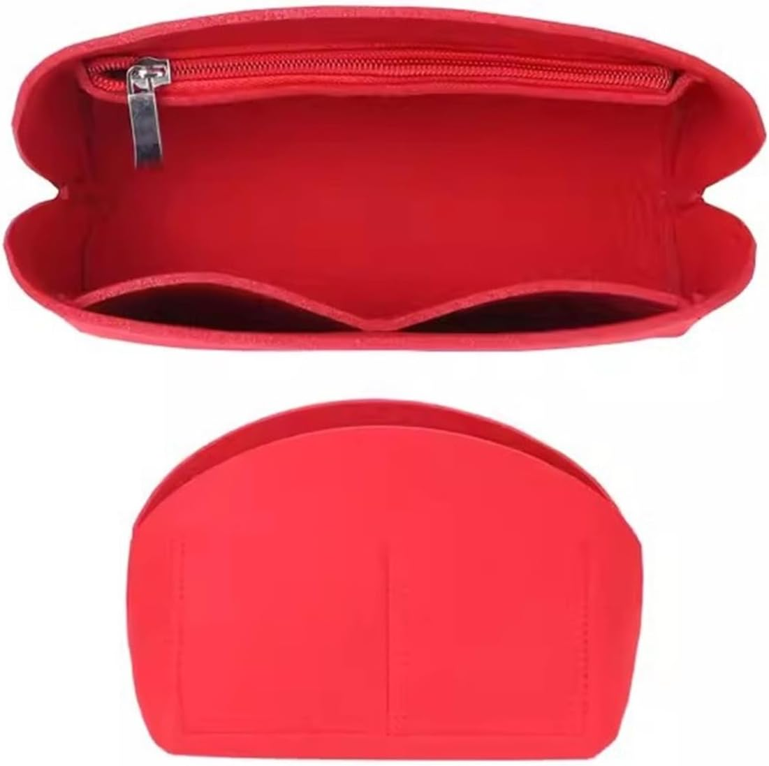 XIAOYIBAIHUOUK Bag Storage Insert for LV ALMA Handbags Liner Bag Handbag Organizer Insert Wallet Lining Storage Bag(Red A,Alma BB)
