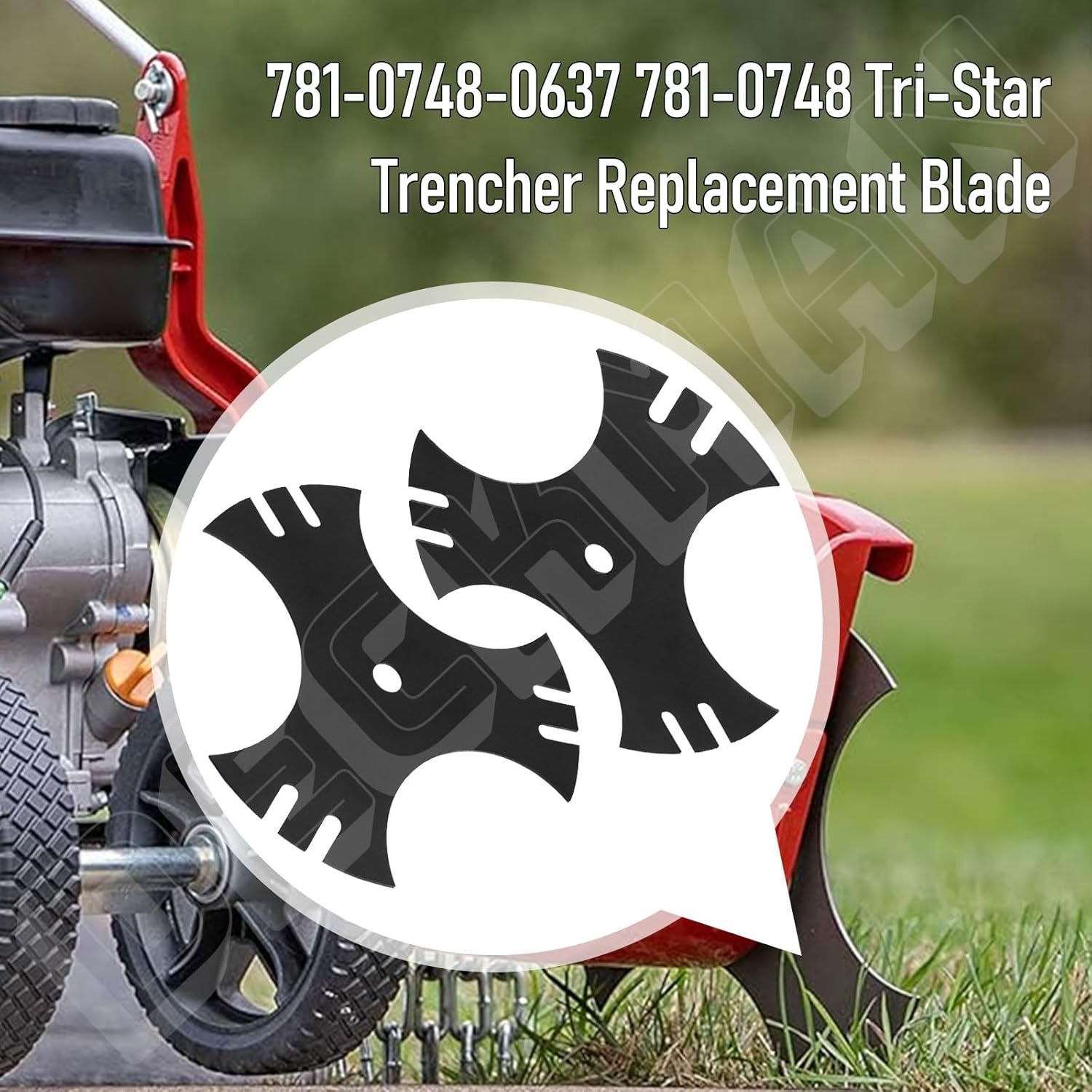 (9" X 5/8") 781-0748-0637 781-0748 Tri-Star Trencher Replacement Blade, Compatible with MTD 781-0748 981-0748 40-009 490-105-M017 for Troy-Bilt TB554, TEB515 (3 Pack) image number 4
